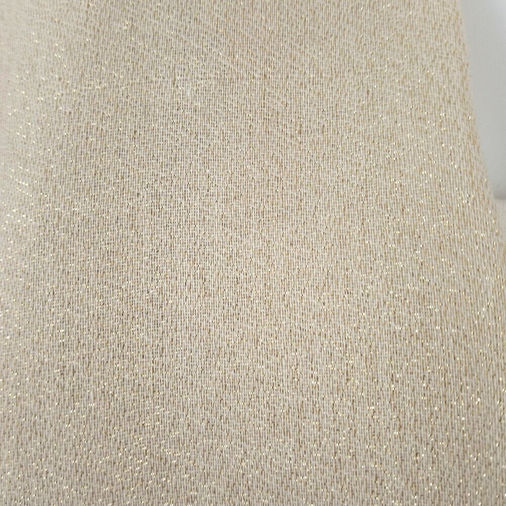 Calvin Klein Womens Lightweight Beige Tan Metallic Evening Wrap Scarf Fringed - Picture 3 of 7
